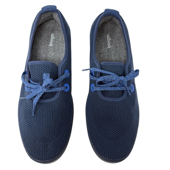 Allbirds Mens Size 13 Tree Runners Athletic Shoes Marine Blue mesh sneakers - Picture 5 of 7
